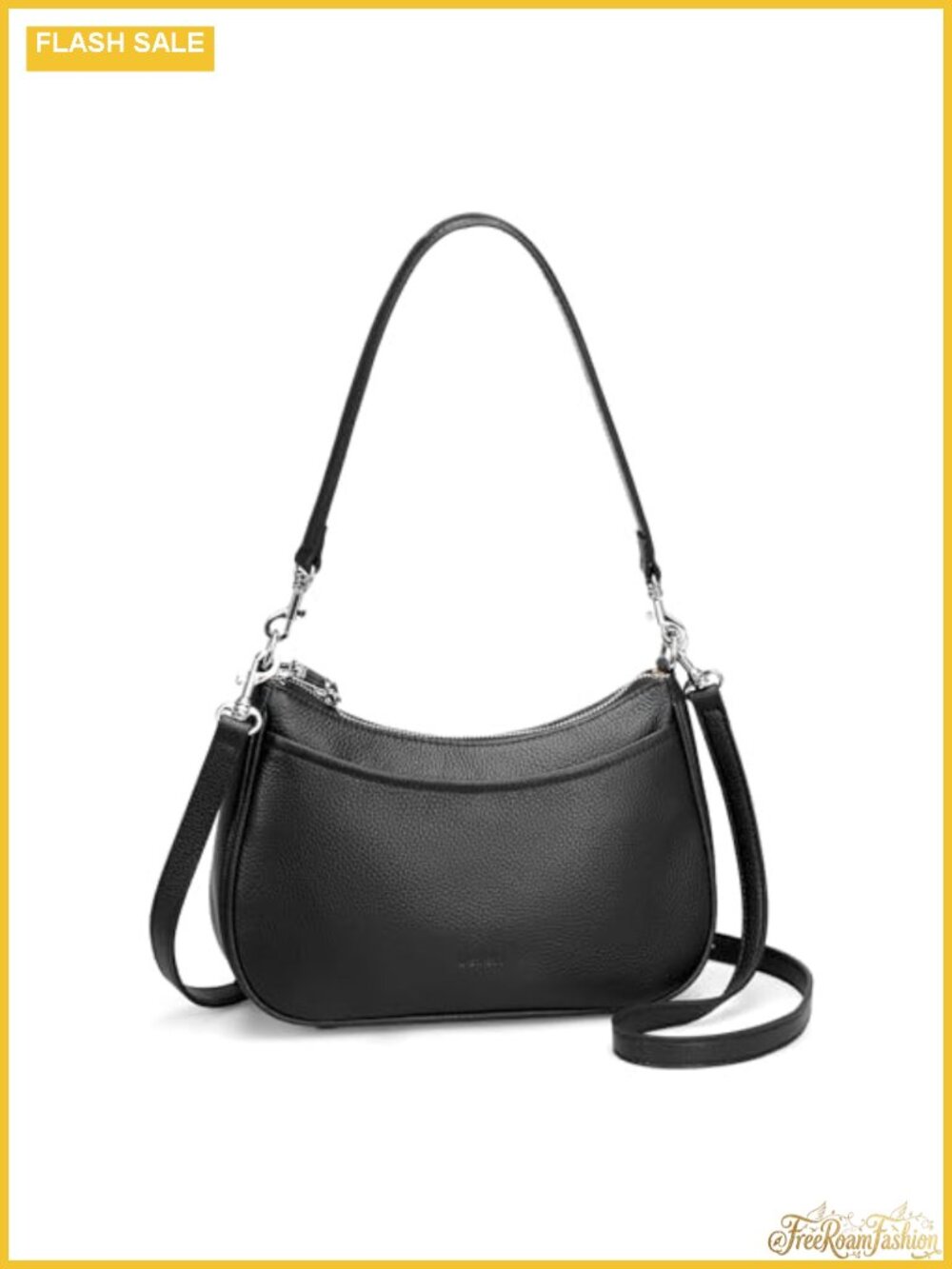 Genuine Leather Anti-Theft Crossbody Hobo Bag Women Shoulder Purse with Lock, 2